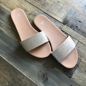 H&M Gold Glitter Sandals